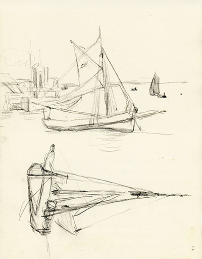 Studies of Boats Claude Monet